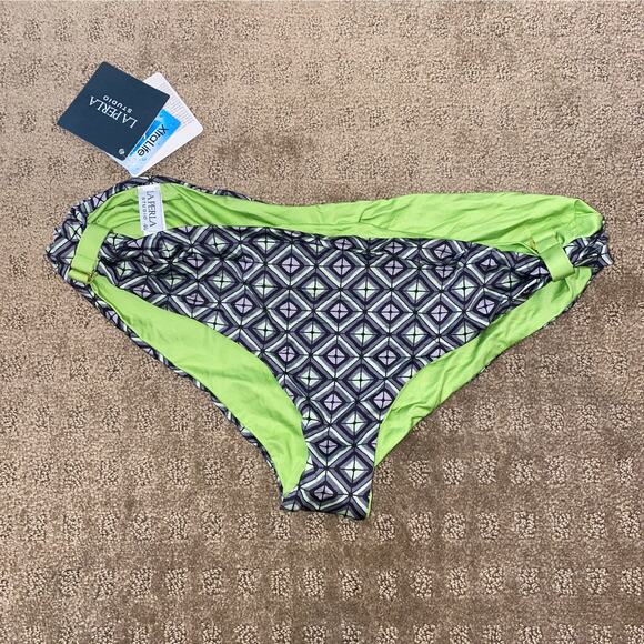 Le Perla Studio Bikini Swim Bottom Reversible size US 10 - Picture 1 of 4